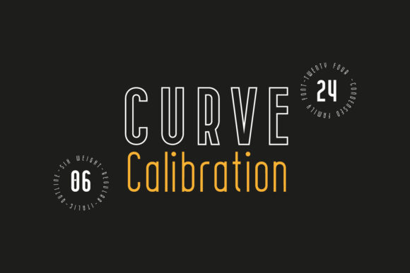 Curve Calibration Family: A Versatile Sans Serif Font for Crafters
