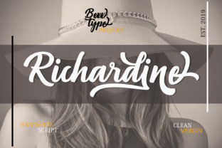 Richardine Script: A Bold Retro Font for Handmade Sellers and Crafters