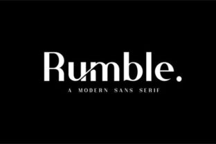 Rumble: A Modern Sans Serif Font for Scroll-Stopping Marketing