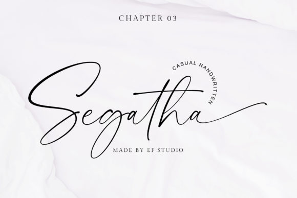 Segatha: A Script Font for Editorial Flair