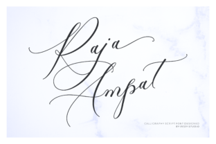 Testing Raja Ampat Script Font for a Real Web Layout