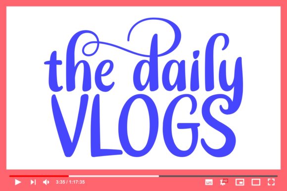 The Daily Vlogs: A Handcrafted Font for Makers and Sellers