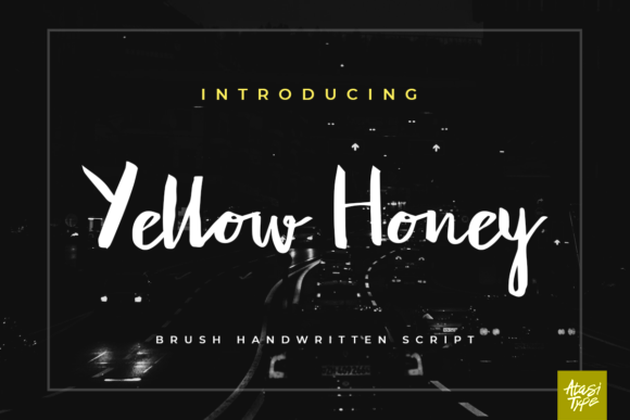 Yellow Honey Font: A Handwritten Touch for Handmade Products